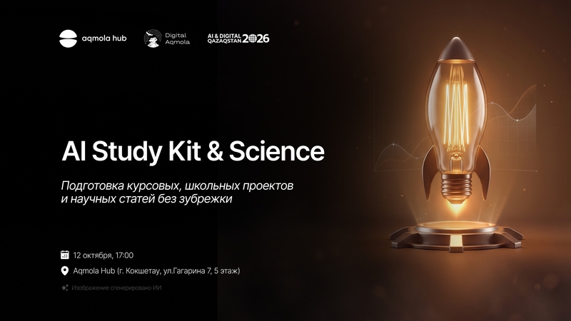 Aqmola Hub | 🚀 AI Study Kit & Science: Түсініп, жаттамай-ақ жобалар мен мақалалар дайындау