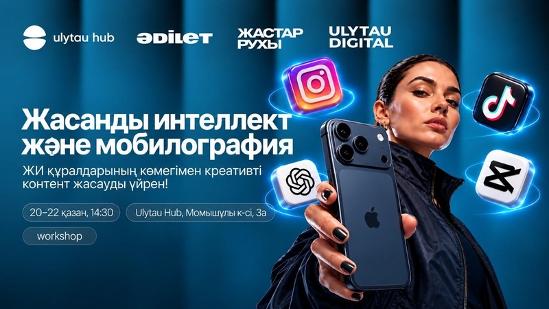 Ulytau hub | «UPGRADE» – мобилография және жасанды интеллект курсы!